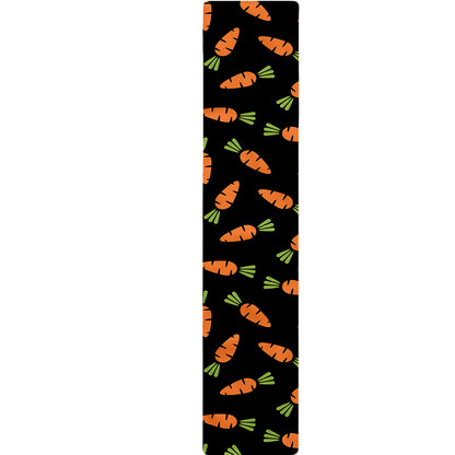Black Carrot Pattern Print Table Runner