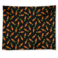 Black Carrot Pattern Print Tapestry