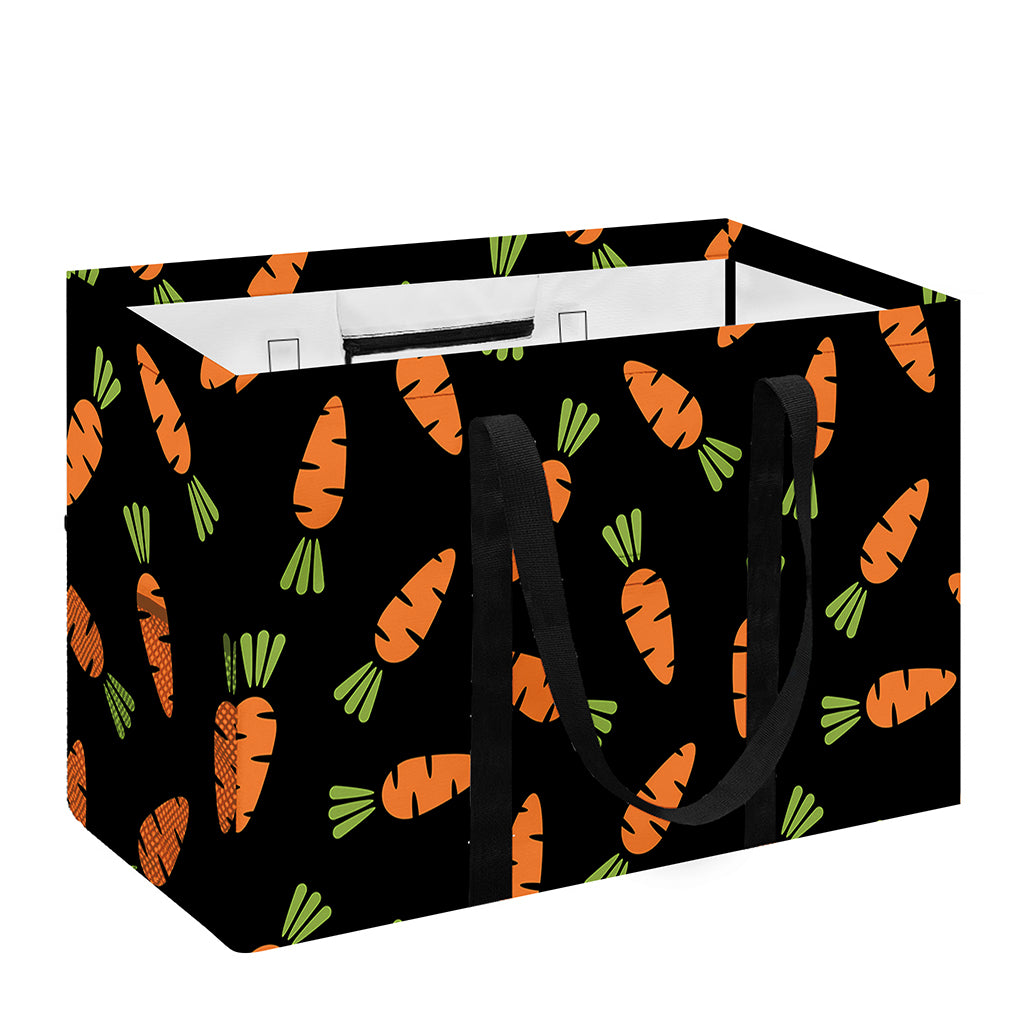 Black Carrot Pattern Print Utility Tote Bag