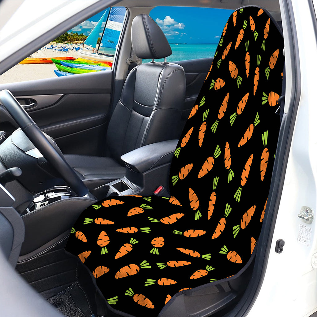 Black Carrot Pattern Print Waterproof Car Seat Cover