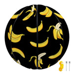 Black Cartoon Banana Pattern Print Basketball