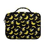 Black Cartoon Banana Pattern Print Briefcase Bible Bag