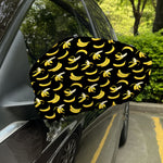 Black Cartoon Banana Pattern Print Car Side Mirror Covers