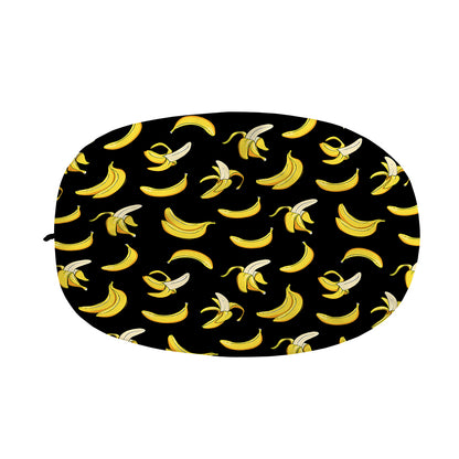Black Cartoon Banana Pattern Print Car Side Mirror Covers