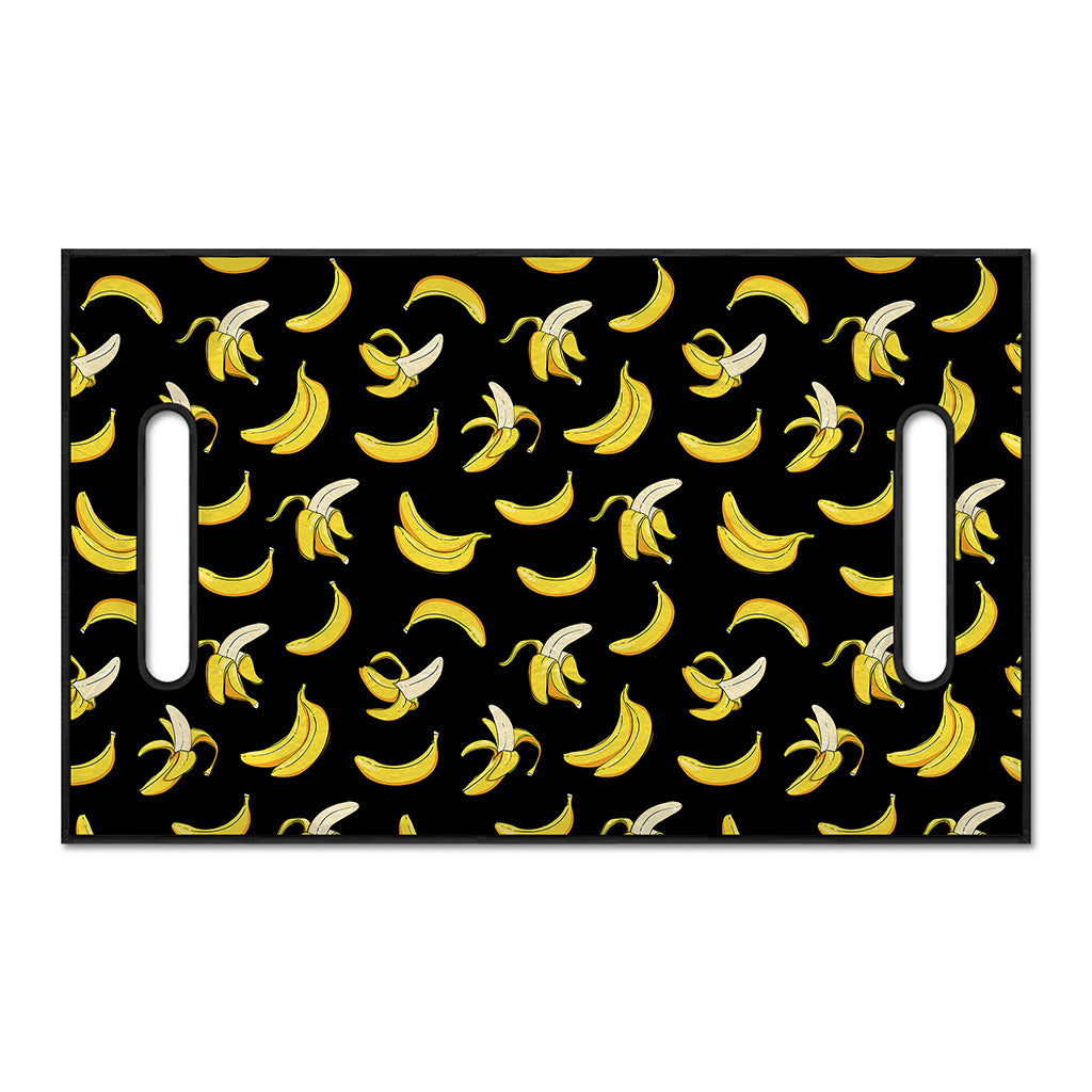 Black Cartoon Banana Pattern Print Golf Cart Seat Cover