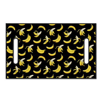 Black Cartoon Banana Pattern Print Golf Cart Seat Cover