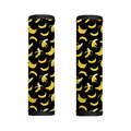 Black Cartoon Banana Pattern Print Handle Covers