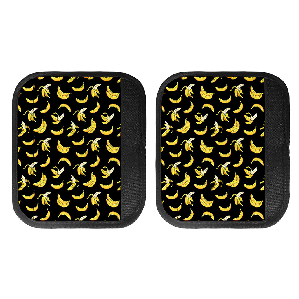 Black Cartoon Banana Pattern Print Handle Covers
