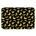 Black Cartoon Banana Pattern Print Indoor Door Mat