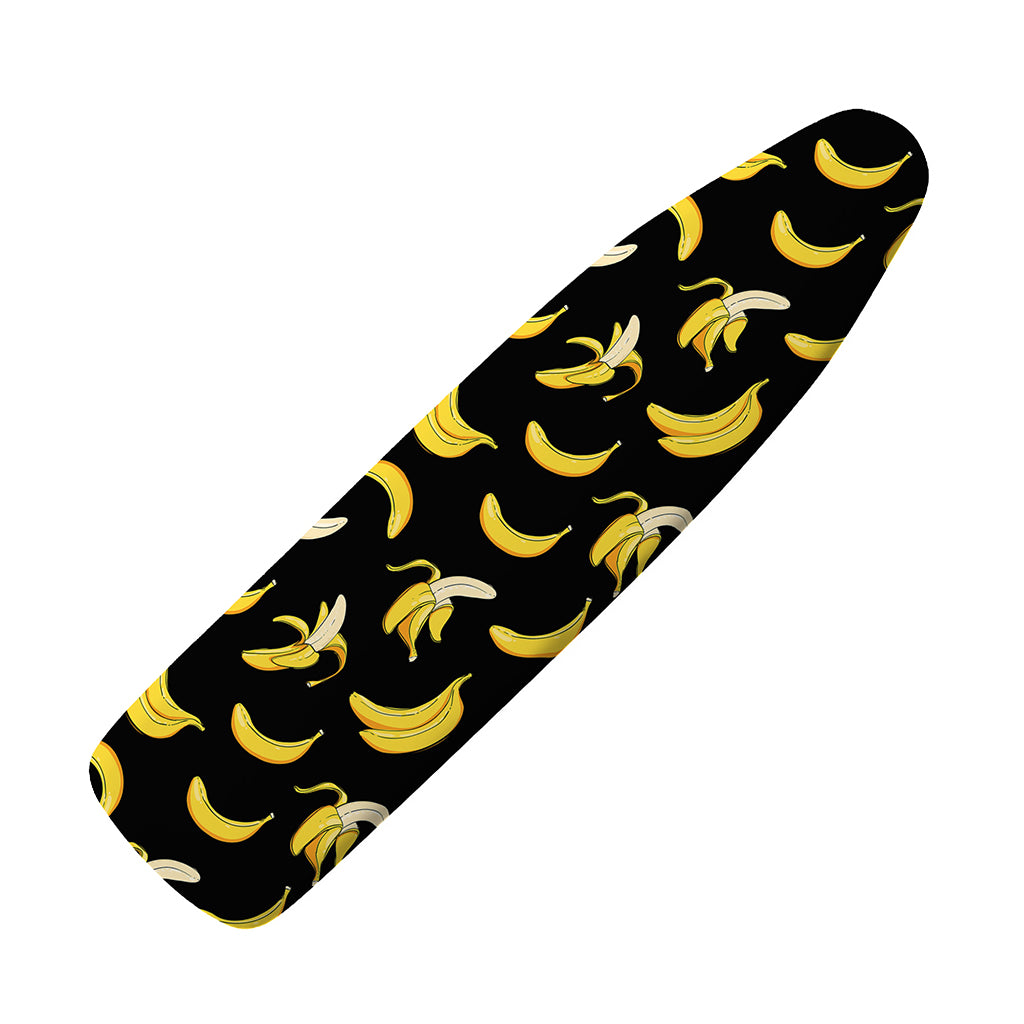 Black Cartoon Banana Pattern Print Ironing Board Cover