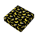 Black Cartoon Banana Pattern Print Outdoor Seat Cushion Cover