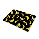 Black Cartoon Banana Pattern Print Pet Cooling Mat Cover