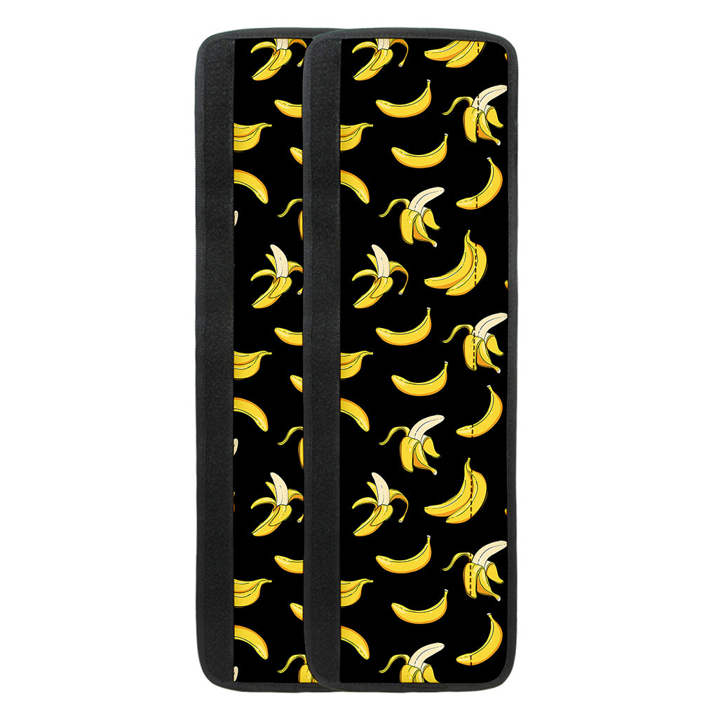 Black Cartoon Banana Pattern Print Refrigerator Handle Covers