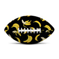 Black Cartoon Banana Pattern Print Rugby Ball