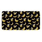 Black Cartoon Banana Pattern Print Towel