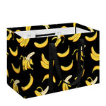 Black Cartoon Banana Pattern Print Utility Tote Bag