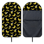 Black Cartoon Banana Pattern Print Waterproof Car Seat Cover