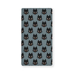 Black Cat Knitted Pattern Print Baby Crib Sheet