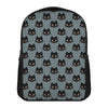 Black Cat Knitted Pattern Print Casual Backpack