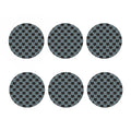 Black Cat Knitted Pattern Print Coaster Set