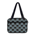 Black Cat Knitted Pattern Print Double Strap Bible Bag