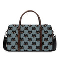 Black Cat Knitted Pattern Print Duffel Bag