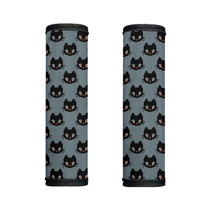 Black Cat Knitted Pattern Print Handle Covers