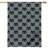 Black Cat Knitted Pattern Print House Flag