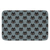 Black Cat Knitted Pattern Print Indoor Door Mat