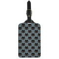 Black Cat Knitted Pattern Print Luggage Tag