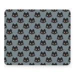 Black Cat Knitted Pattern Print Mouse Pad