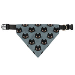 Black Cat Knitted Pattern Print Over The Collar Dog Bandana