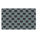 Black Cat Knitted Pattern Print Polyester Doormat