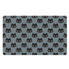 Black Cat Knitted Pattern Print Polyester Doormat