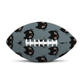 Black Cat Knitted Pattern Print Rugby Ball