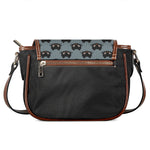 Black Cat Knitted Pattern Print Saddle Bag