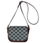 Black Cat Knitted Pattern Print Saddle Bag