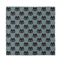 Black Cat Knitted Pattern Print Silk Bandana