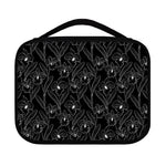 Black Cattleya Flower Pattern Print Classic Bible Case