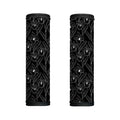 Black Cattleya Flower Pattern Print Handle Covers