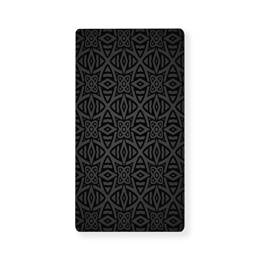 Black Celtic Symbol Pattern Print Baby Crib Sheet