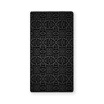 Black Celtic Symbol Pattern Print Baby Crib Sheet