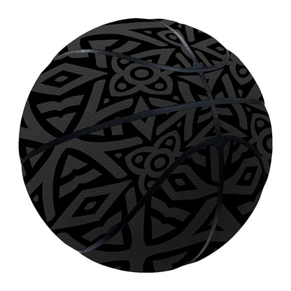 Black Celtic Symbol Pattern Print Basketball