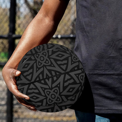 Black Celtic Symbol Pattern Print Basketball
