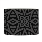 Black Celtic Symbol Pattern Print Drum Lamp Shade