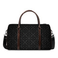 Black Celtic Symbol Pattern Print Duffel Bag