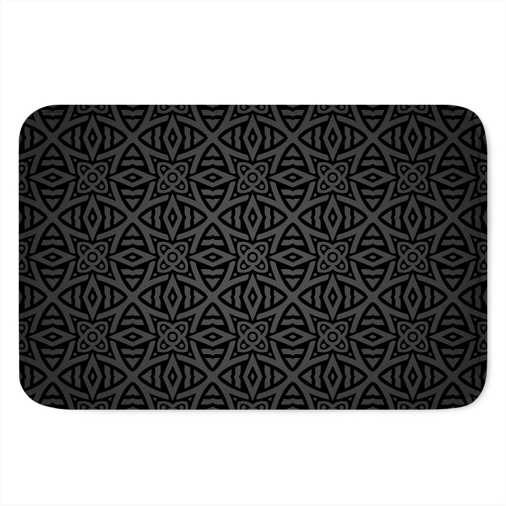 Black Celtic Symbol Pattern Print Indoor Door Mat