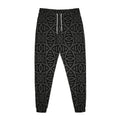 Black Celtic Symbol Pattern Print Jogger Pants