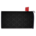 Black Celtic Symbol Pattern Print Mailbox Cover