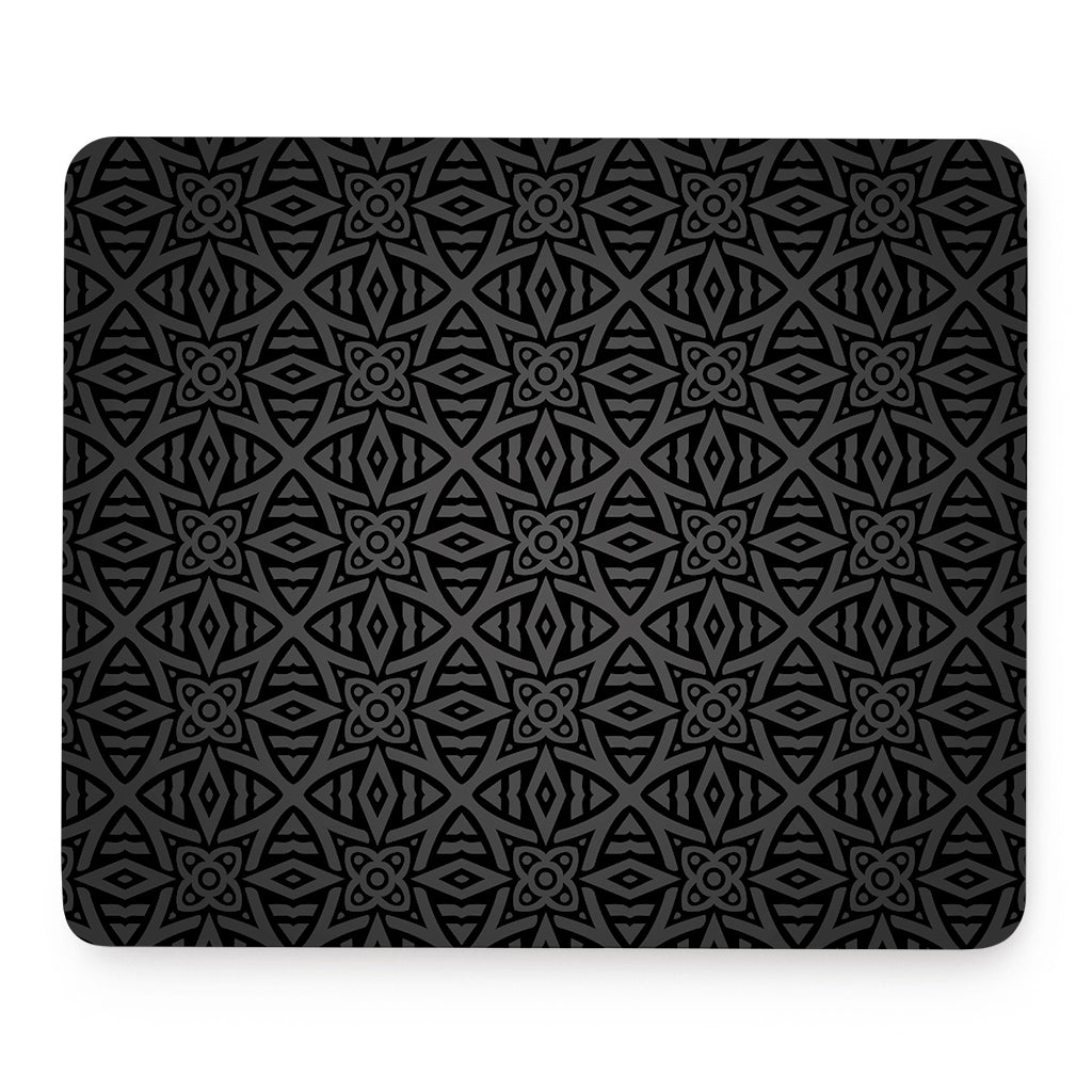 Black Celtic Symbol Pattern Print Mouse Pad